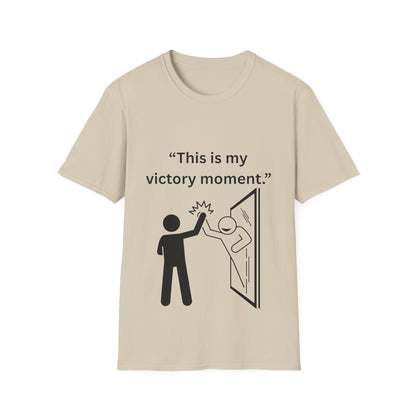 "This Is My Victory Moment" — Inspirational Unisex Tee (Black Print)