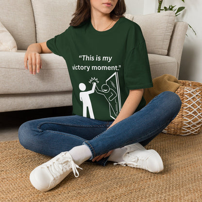 "This Is My Victory Moment" — Inspirational Unisex Tee (White Print)