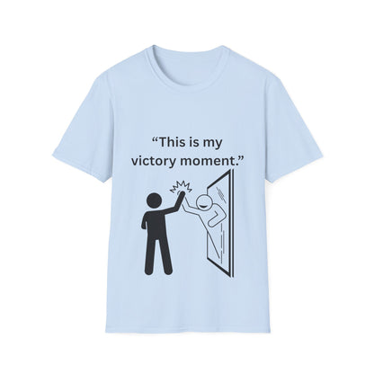 "This Is My Victory Moment" — Inspirational Unisex Tee (Black Print)