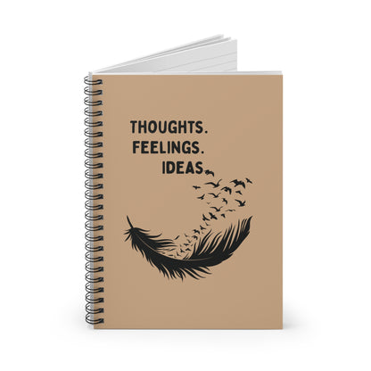 Thoughts • Feelings • Ideas — Spiral Notebook