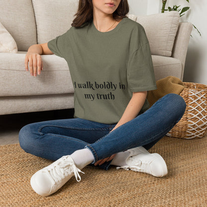I Walk Boldly in My Truth — Unisex Softstyle T‑Shirt