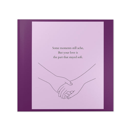 Where Love Stays - Purple Hardcover Photo Book