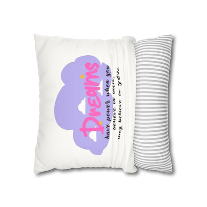 Believe in Dreams Pillowcase Cover – Inspirational Quote for Restful Nights