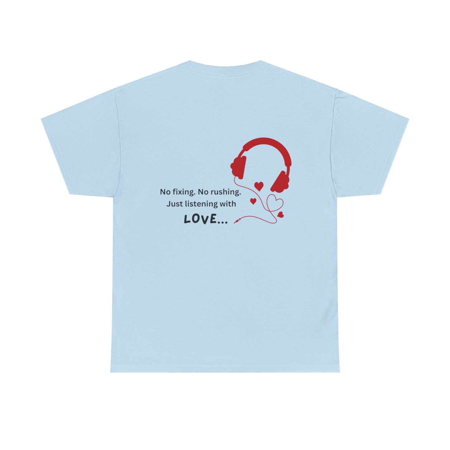 Healing Presence Unisex Motivational Tee – Heartfelt Self-Care Cotton Shirt for Everyday Love & Positivity