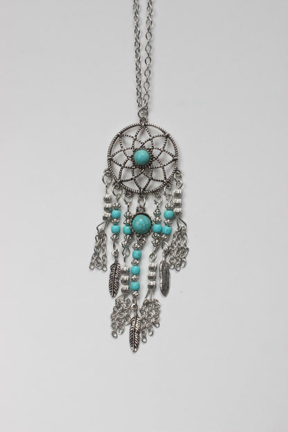 Trendy Style Dreamcatcher Pendant Mandala Lotus Necklace