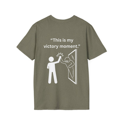 "This Is My Victory Moment" — Inspirational Unisex Tee (White Print)