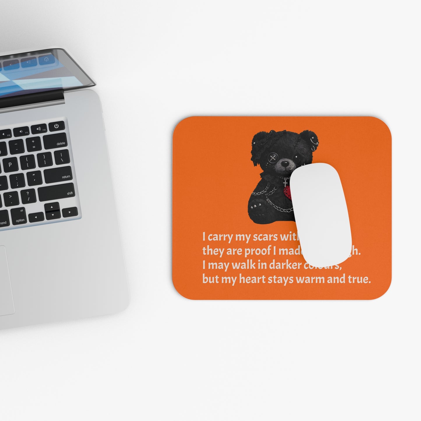 Gentle Darkness — A Mouse Pad for Gentle Strength Orange