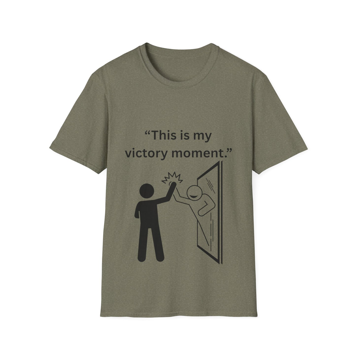 "This Is My Victory Moment" — Inspirational Unisex Tee (Black Print)