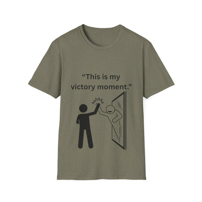 "This Is My Victory Moment" — Inspirational Unisex Tee (Black Print)