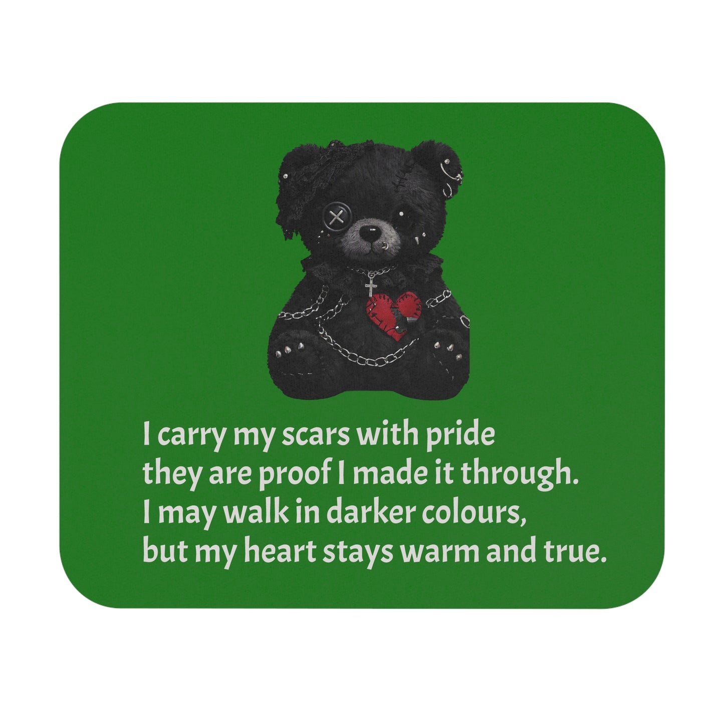Gentle Darkness — A Mouse Pad for Gentle Strength Green