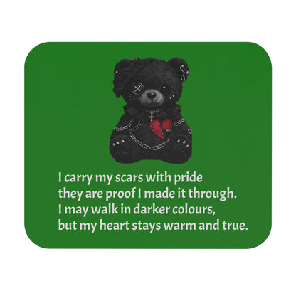 Gentle Darkness — A Mouse Pad for Gentle Strength Green