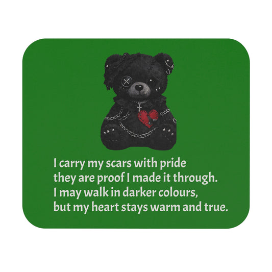 Gentle Darkness — A Mouse Pad for Gentle Strength Green