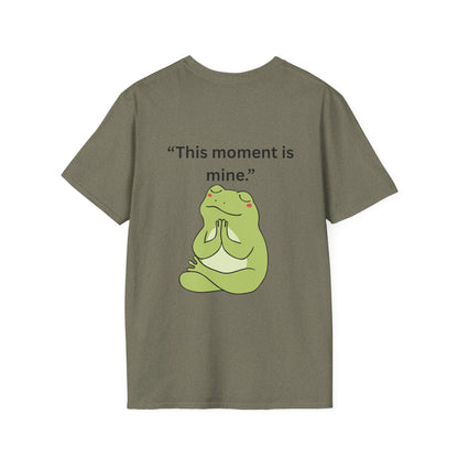 "This Moment Is Mine" — Unisex Softstyle Tee (Black Print)