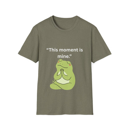 "This Moment Is Mine" — Unisex Softstyle Tee (White Print)