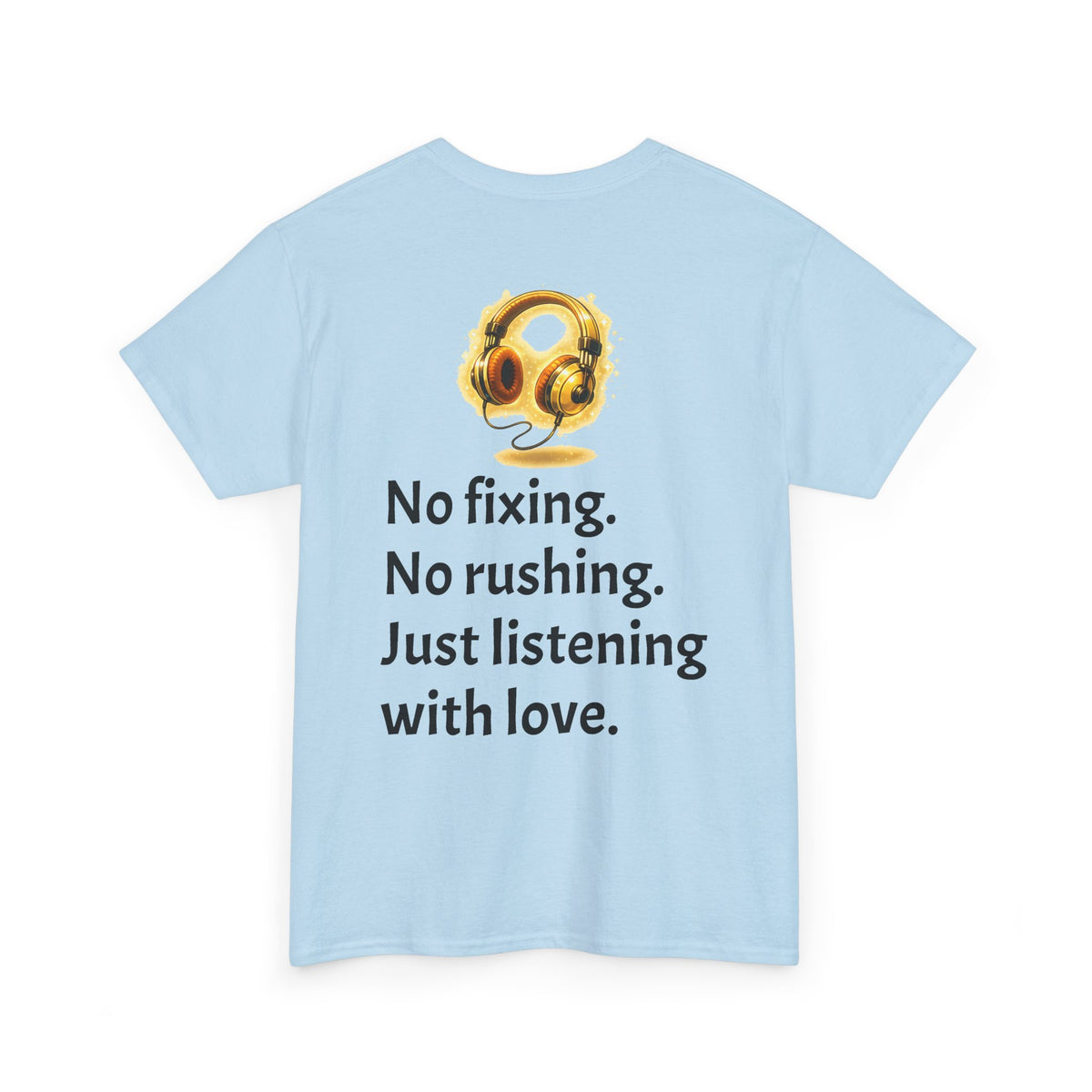 Listening With Love — Retro Headphone Glow Unisex Tee