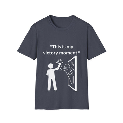 "This Is My Victory Moment" — Inspirational Unisex Tee (White Print)