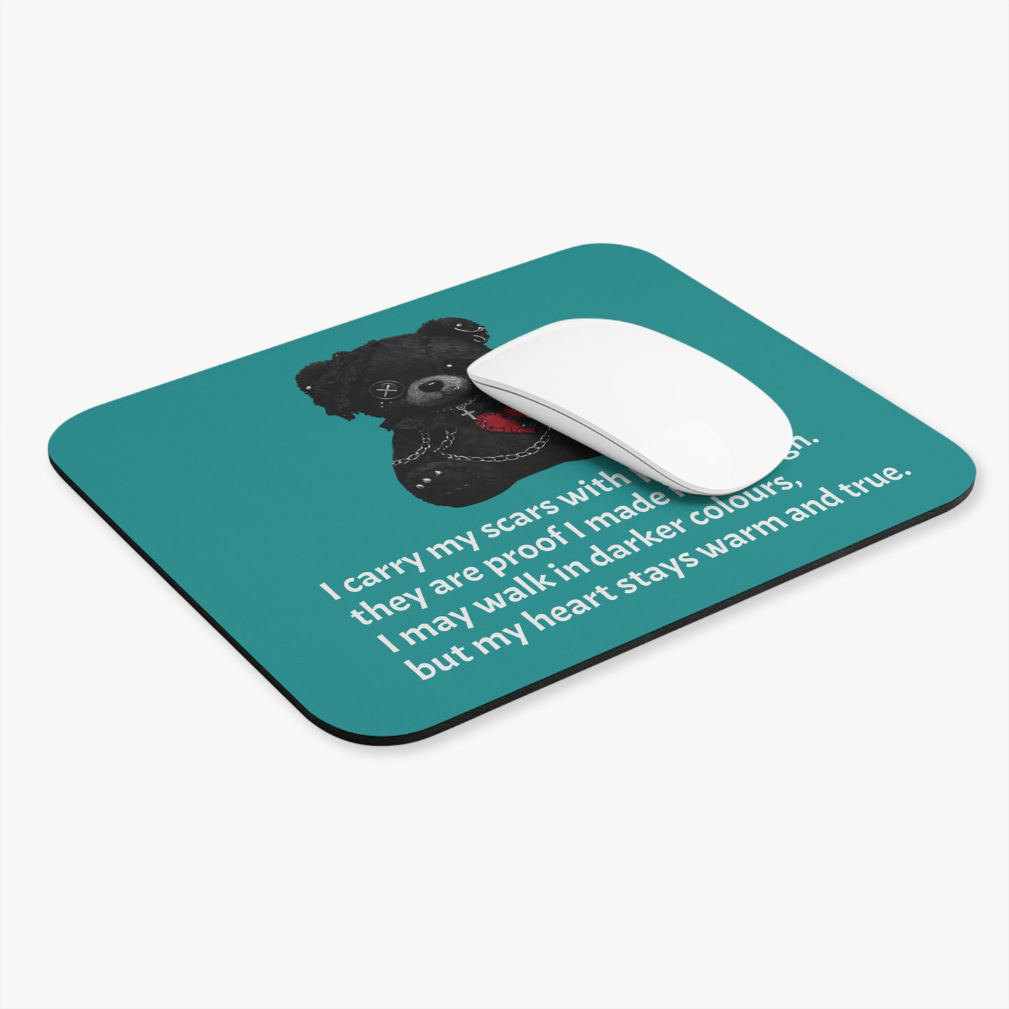 Gentle Darkness — A Mouse Pad for Gentle Strength Teal