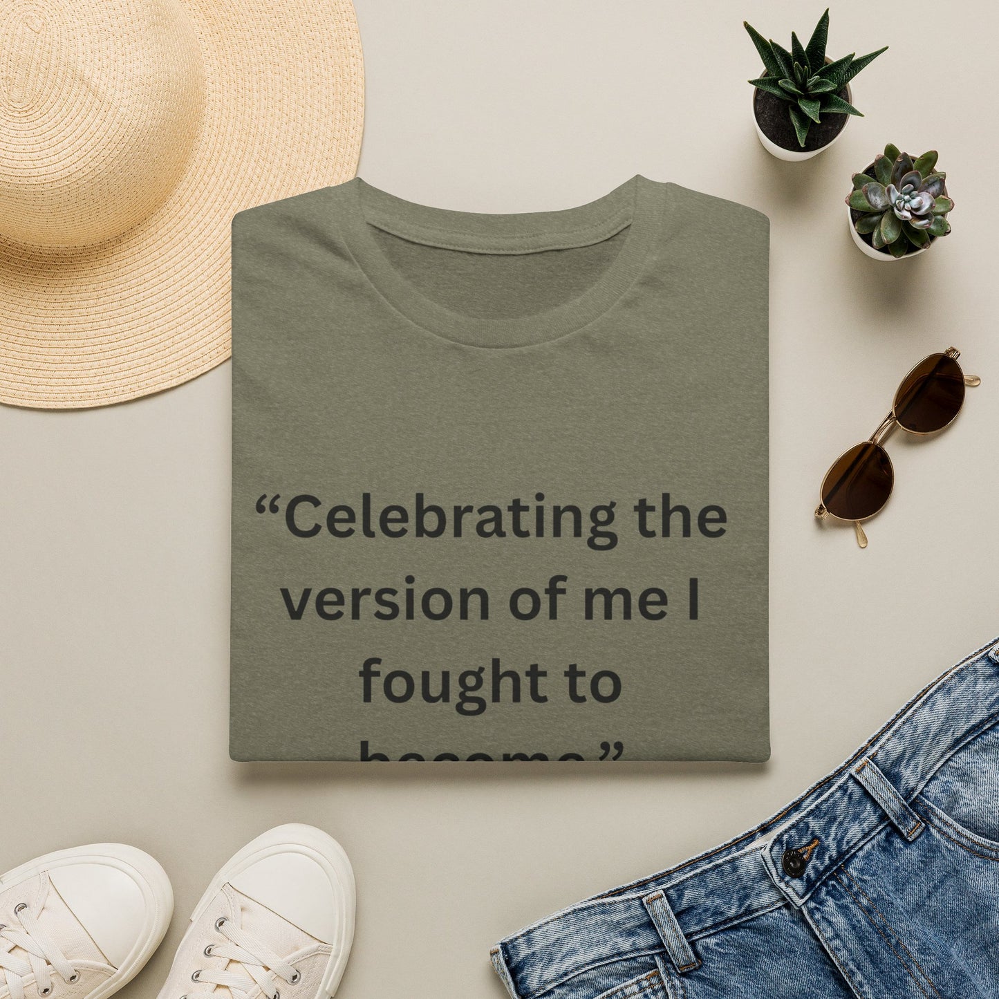 "Celebrating The Version of Me" — Self-Love Heart Unisex Softstyle Tee