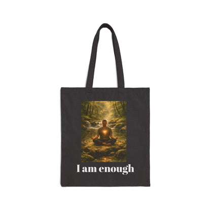 Inspirational "I Am Enough" Male desgin Tote Bag
