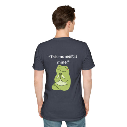 "This Moment Is Mine" — Unisex Softstyle Tee (White Print)