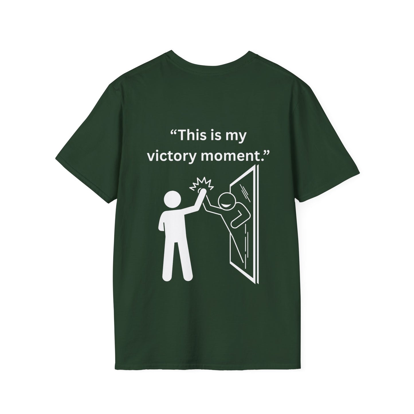 "This Is My Victory Moment" — Inspirational Unisex Tee (White Print)