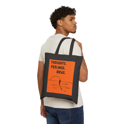"Thoughts. Feelings. Ideas." — Canvas Tote Bag