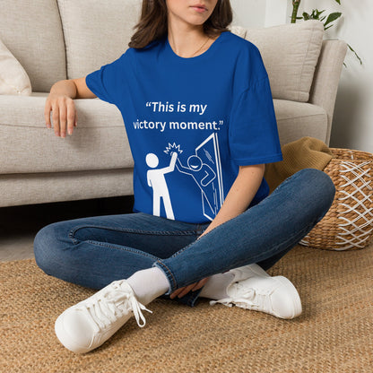 "This Is My Victory Moment" — Inspirational Unisex Tee (White Print)