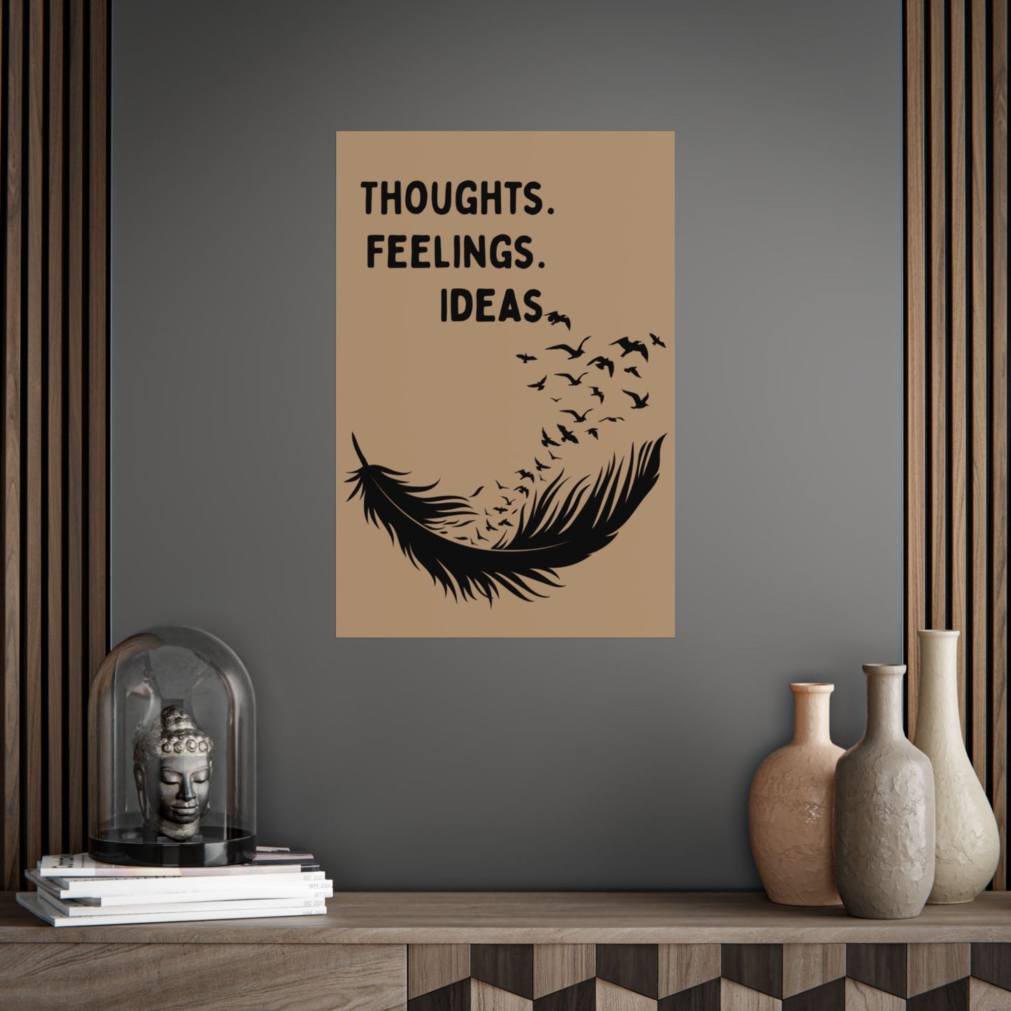 Thoughts. Feelings. Ideas. — Inspirational Wall Art