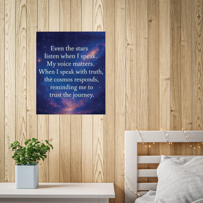 Trust the Journey — Cosmic Affirmation Art Print