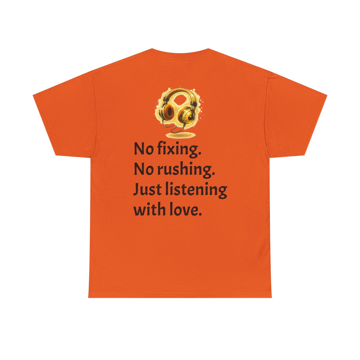 Listening With Love — Retro Headphone Glow Unisex Tee
