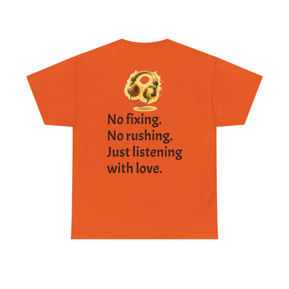 Listening With Love — Retro Headphone Glow Unisex Tee