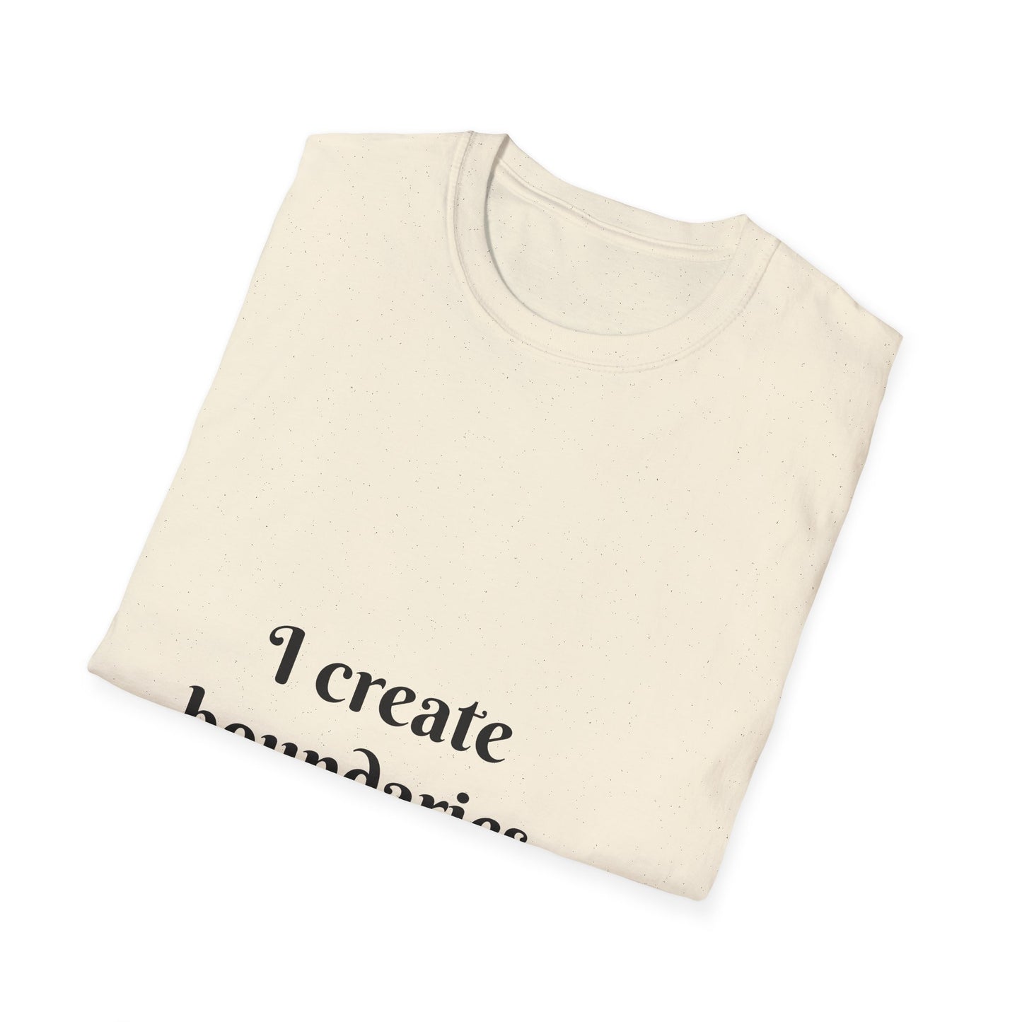 "I Create Boundaries That Protect My Peace" — Unisex Softstyle T‑Shirt