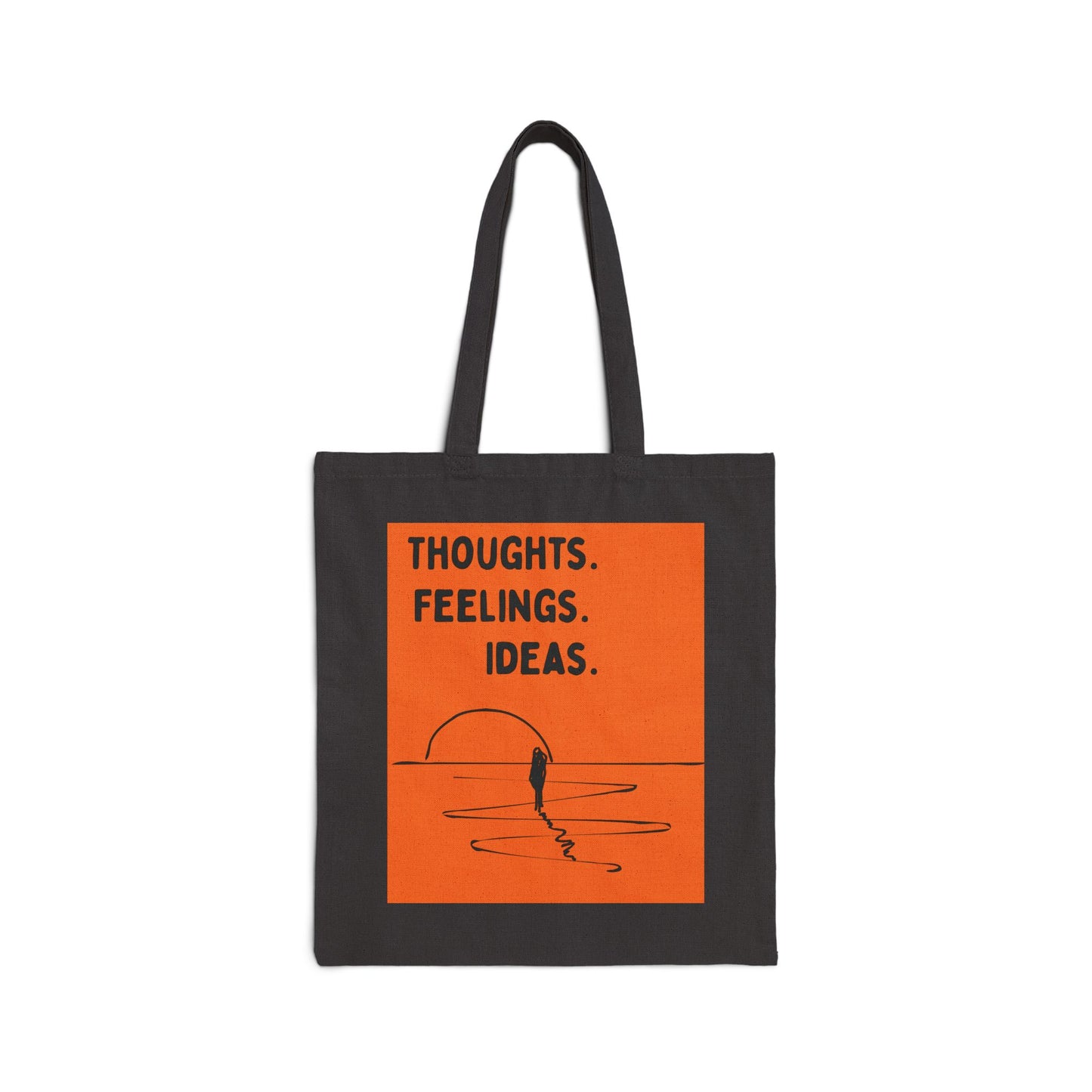"Thoughts. Feelings. Ideas." — Canvas Tote Bag