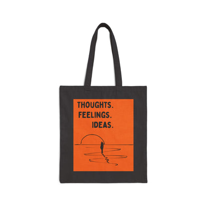 "Thoughts. Feelings. Ideas." — Canvas Tote Bag