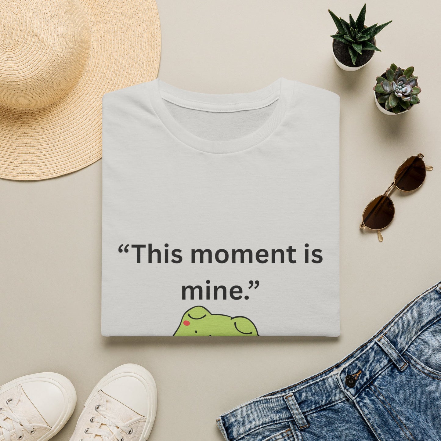 "This Moment Is Mine" — Unisex Softstyle Tee (Black Print)