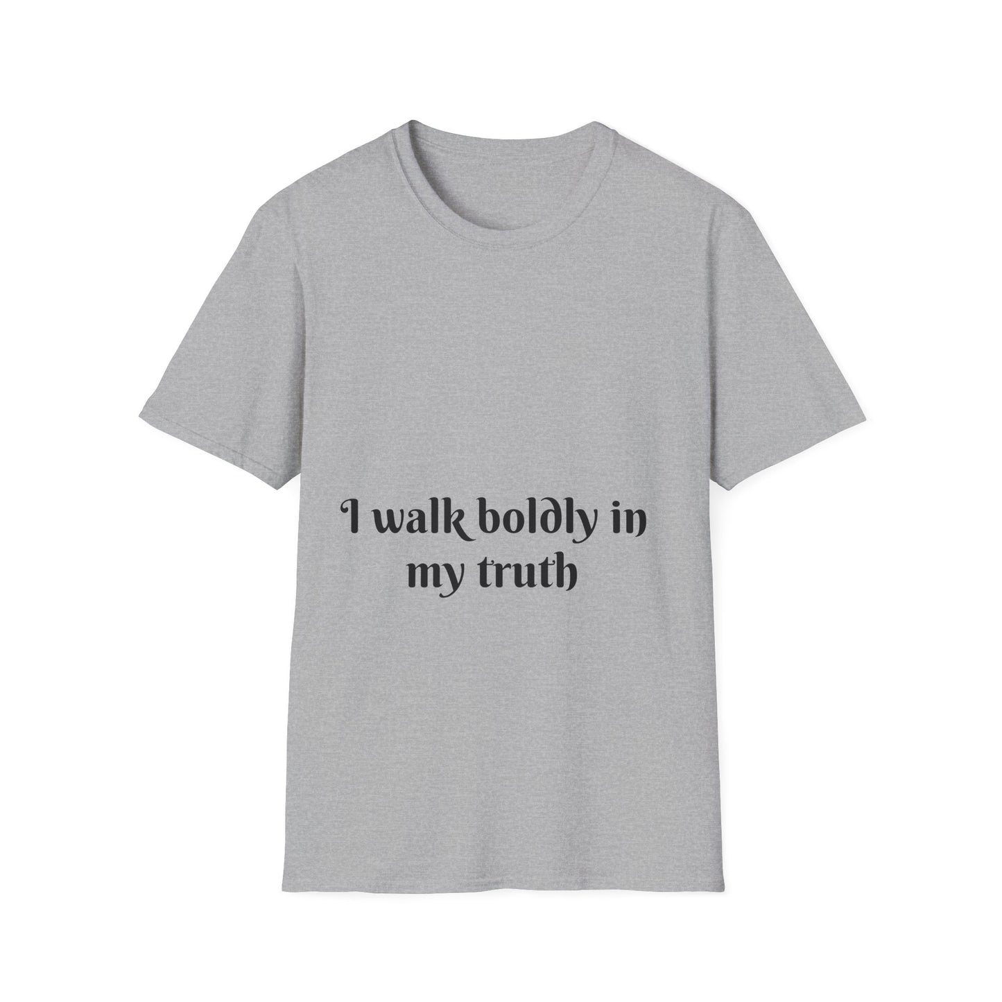 I Walk Boldly in My Truth — Unisex Softstyle T‑Shirt