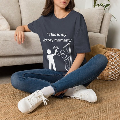 "This Is My Victory Moment" — Inspirational Unisex Tee (White Print)