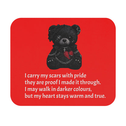 Gentle Darkness — A Mouse Pad for Gentle Strength Red