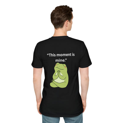 "This Moment Is Mine" — Unisex Softstyle Tee (White Print)
