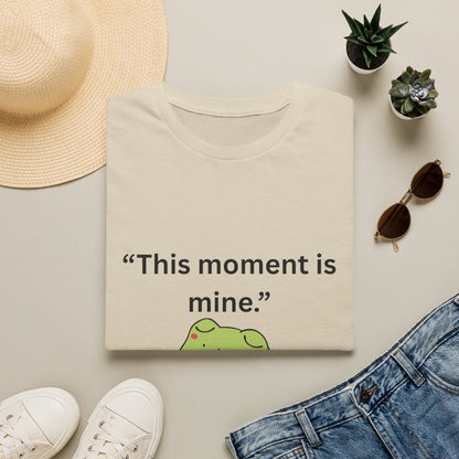 "This Moment Is Mine" — Unisex Softstyle Tee (Black Print)