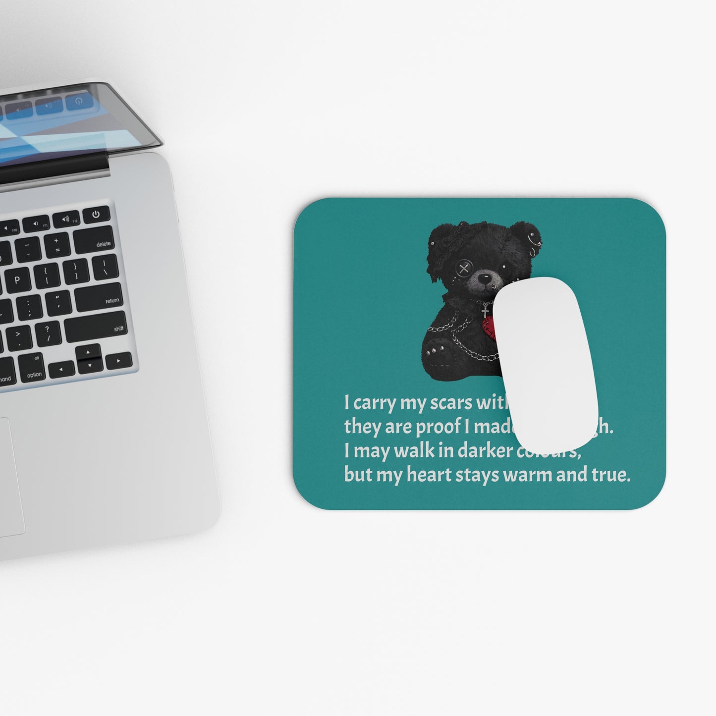 Gentle Darkness — A Mouse Pad for Gentle Strength Teal