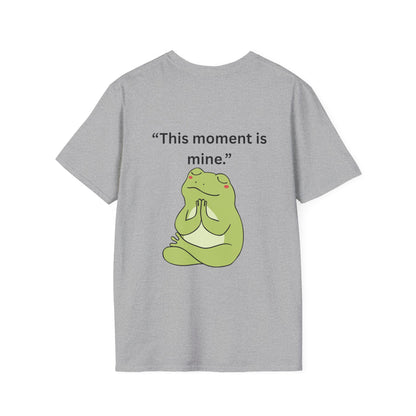 "This Moment Is Mine" — Unisex Softstyle Tee (Black Print)