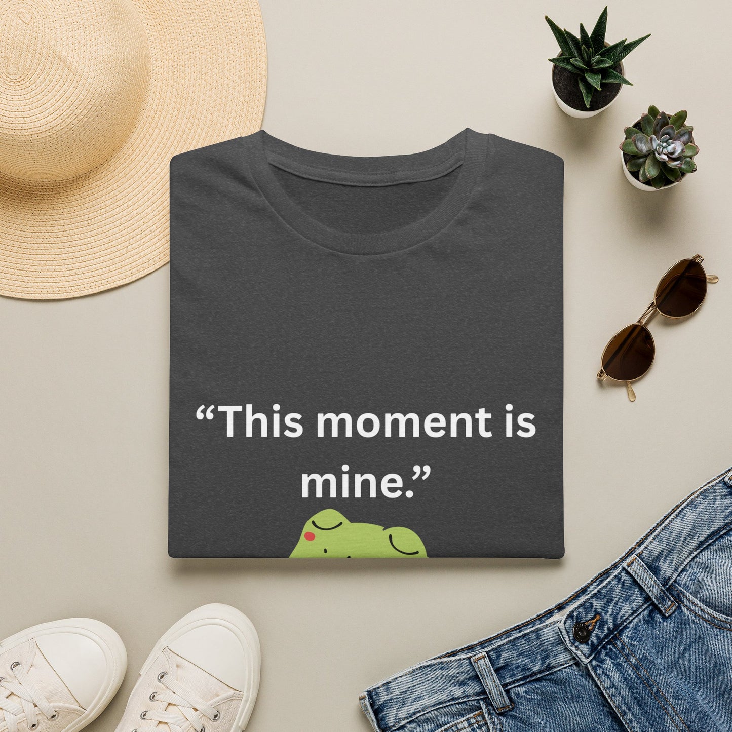 "This Moment Is Mine" — Unisex Softstyle Tee (White Print)
