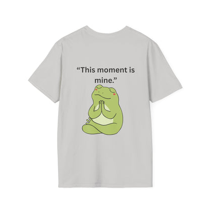 "This Moment Is Mine" — Unisex Softstyle Tee (Black Print)