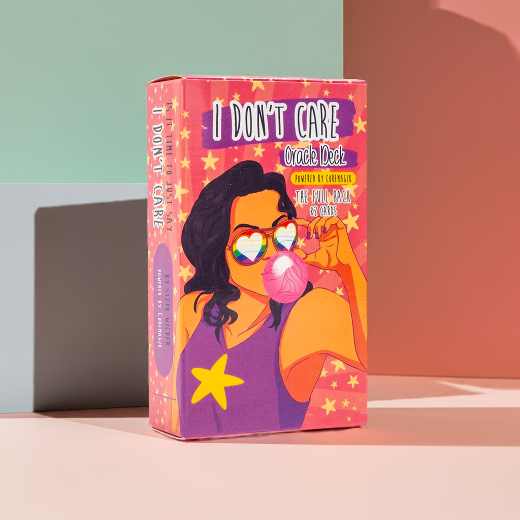 I Don’t Care Oracle Deck – 82 Bold Divination Cards + PDF Guide