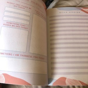 Self-Help Stress Relief Diary "My Bitch Book"