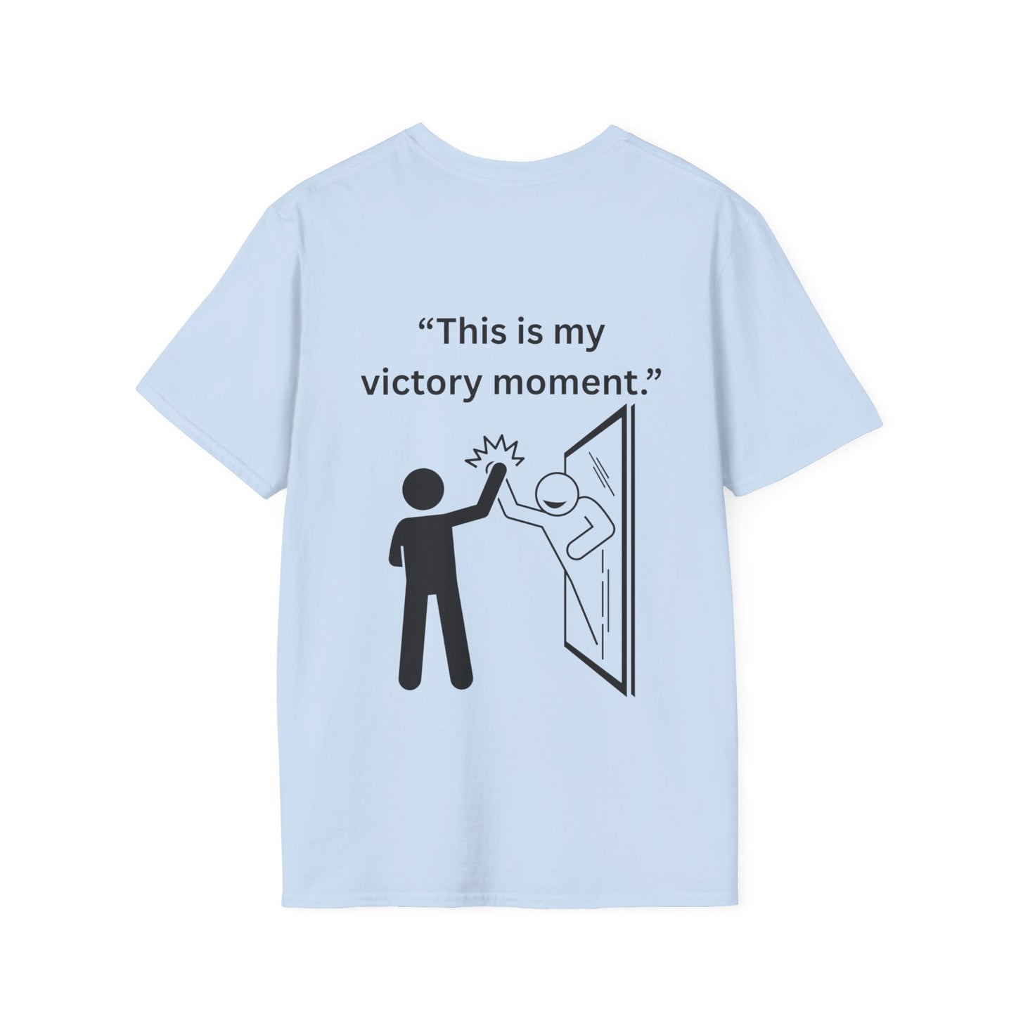 "This Is My Victory Moment" — Inspirational Unisex Tee (Black Print)