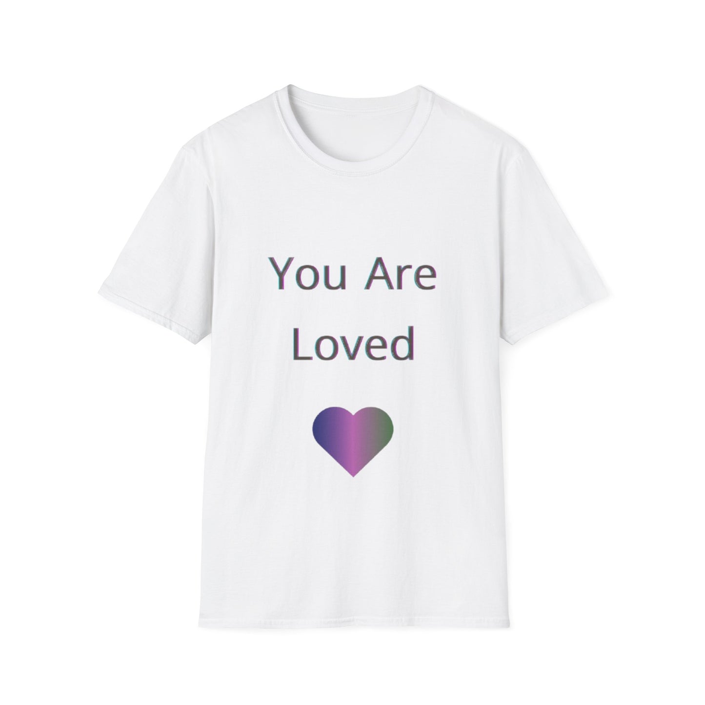 You Are Loved Unisex Softstyle T-Shirt | Heartwarming Graphic Tee for Gift Giving, Affirmation, Comfort Wear