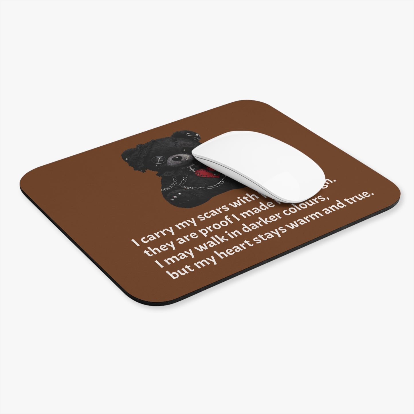 Gentle Darkness — A Mouse Pad for Gentle Strength Brown