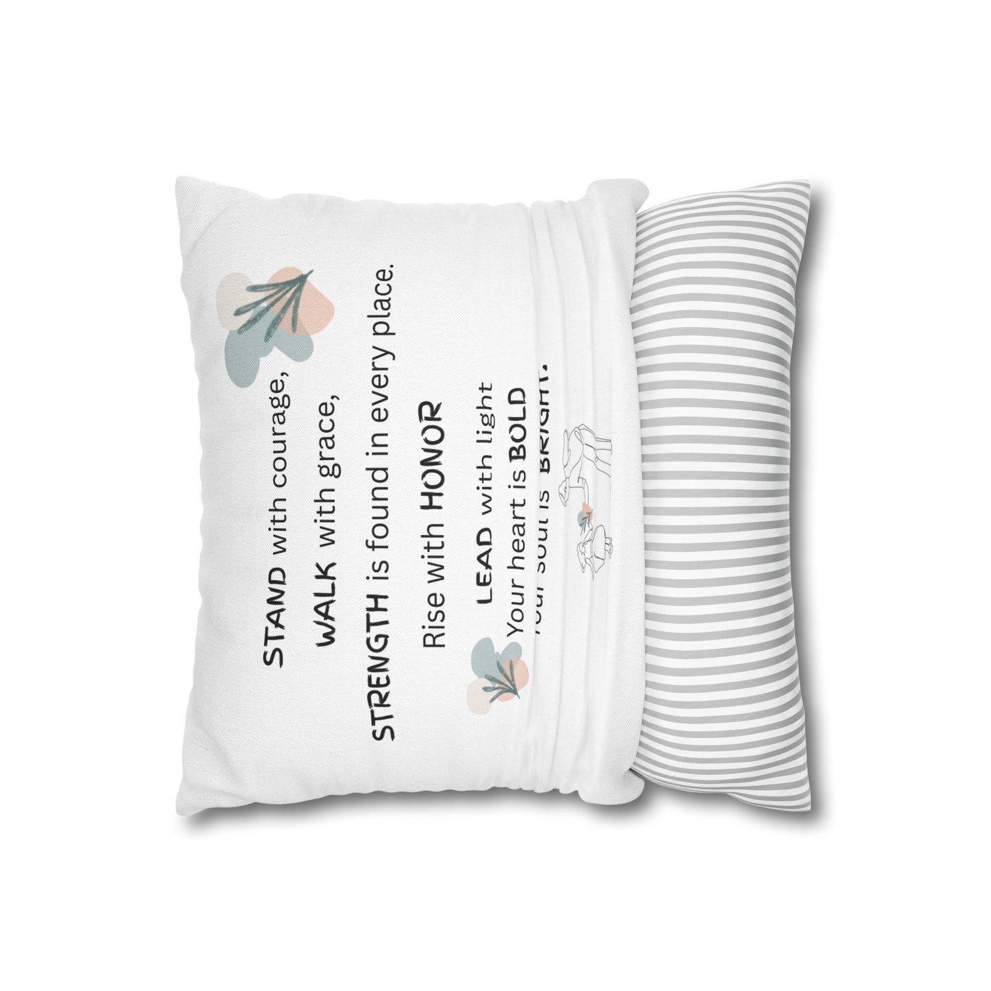 Inspirational Quote Pillowcase – Thoughtful Gift for Dad or Father Figure